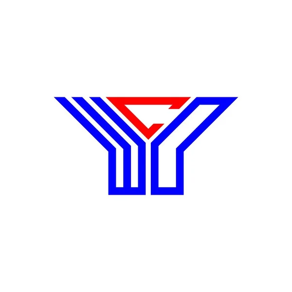 Wcd Letter Logo Creative Design Vector Graphic Wcd Simple Modern — Vetor de Stock