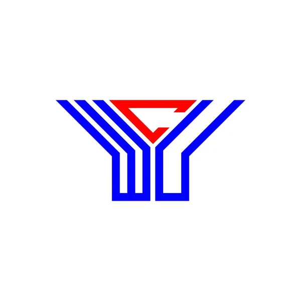 Wcu Letter Logo Creative Design Vector Graphic Wcu Simple Modern — Stockový vektor