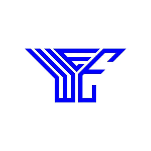 Логотип Літери Wee Креативний Дизайн Векторною Графікою Простий Сучасний Логотип — стоковий вектор