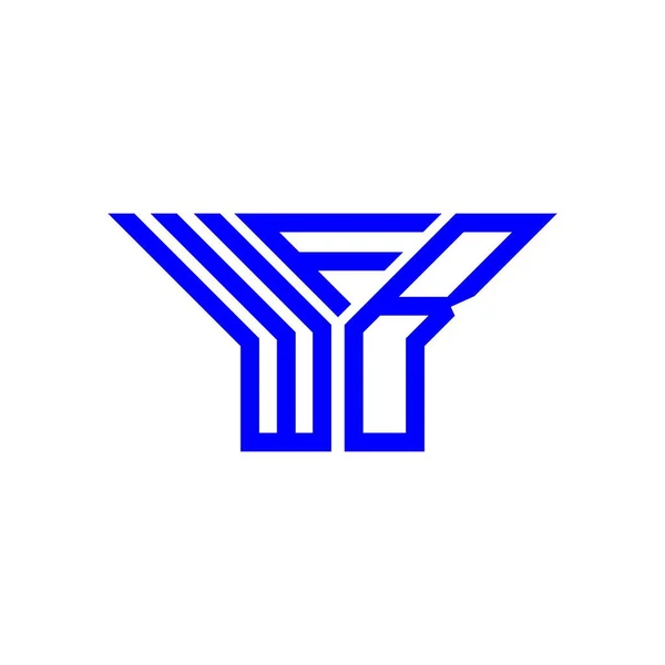 ベクトルグラフィック WfbシンプルかつモダンなロゴとWfbの手紙のロゴの創造的なデザイン — ストックベクタ