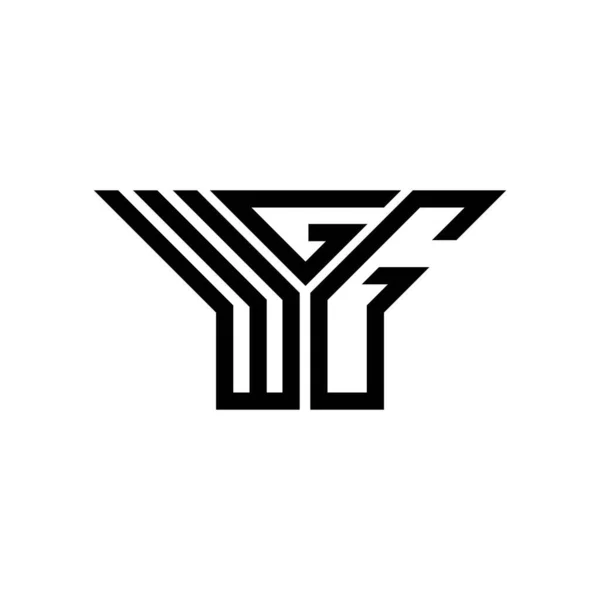 Wgg Letter Logo Creative Design Vector Graphic Wgg Simple Modern — Stok Vektör