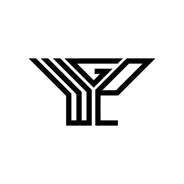 Wgp Letter Logo Creative Design Vector Graphic Wgp Simple Modern — Stok Vektör