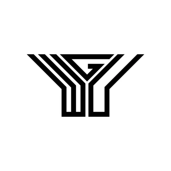 Wgu Letter Logo Creative Design Vector Graphic Wgu Simple Modern — Image vectorielle