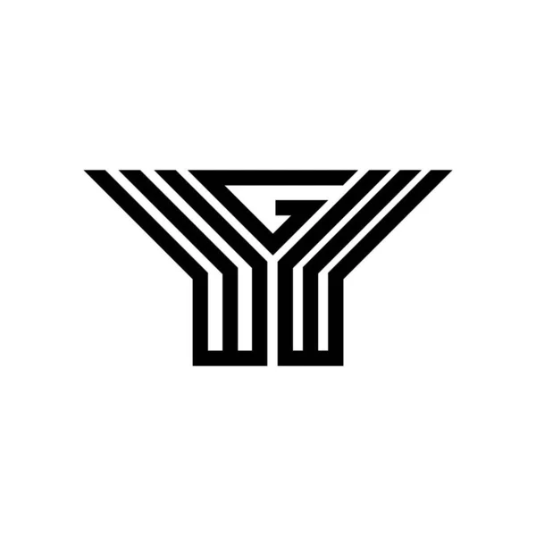 Логотип Літери Wgw Креативний Дизайн Векторною Графікою Wgw Простий Сучасний — стоковий вектор