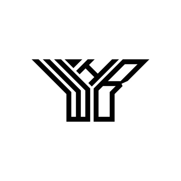 Whb Буква Логотип Творческий Дизайн Векторной Графикой Whb Простой Современный — стоковый вектор