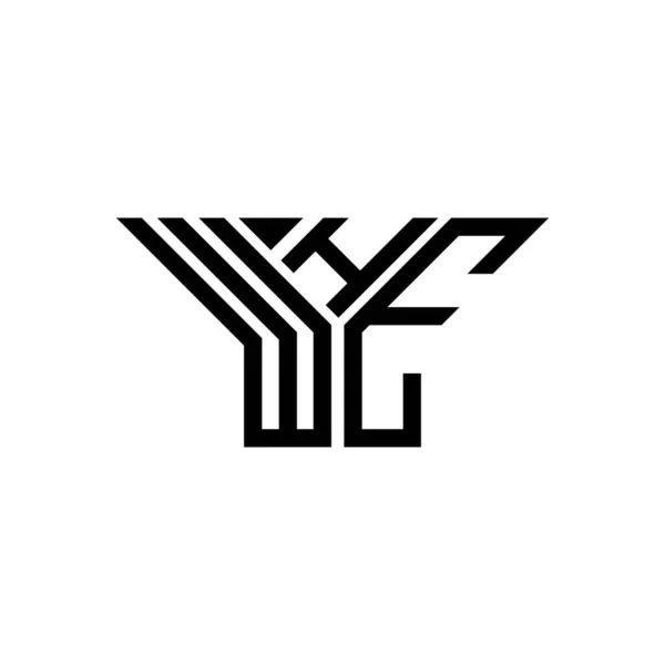 Whe Letter Logo Creative Design Vector Graphic Whe Simple Modern — Vetor de Stock