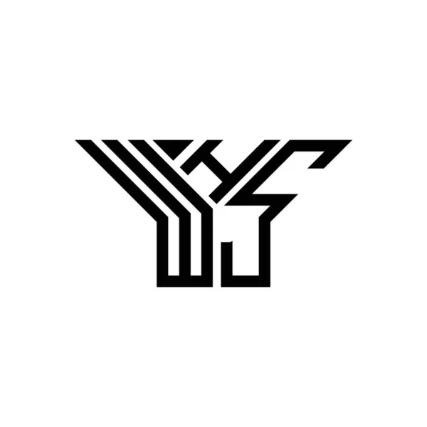 Whs Letter Logo Creative Design Vector Graphic Whs Simple Modern — Διανυσματικό Αρχείο