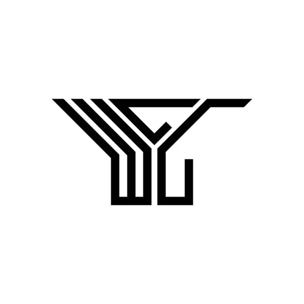 Wll Lettre Logo Design Créatif Avec Graphique Vectoriel Wll Logo — Image vectorielle