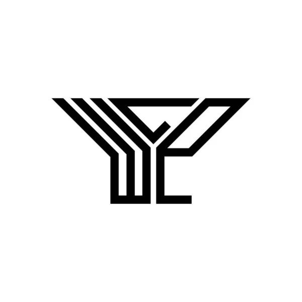 Logo Litery Wlp Kreatywny Design Grafiką Wektorową Wlp Proste Nowoczesne — Wektor stockowy