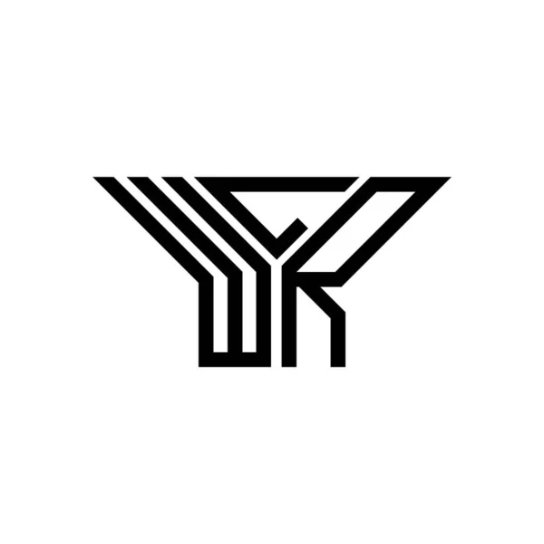 Wlr Письмо Логотип Креативный Дизайн Векторной Графикой Wlr Простой Современный — стоковый вектор