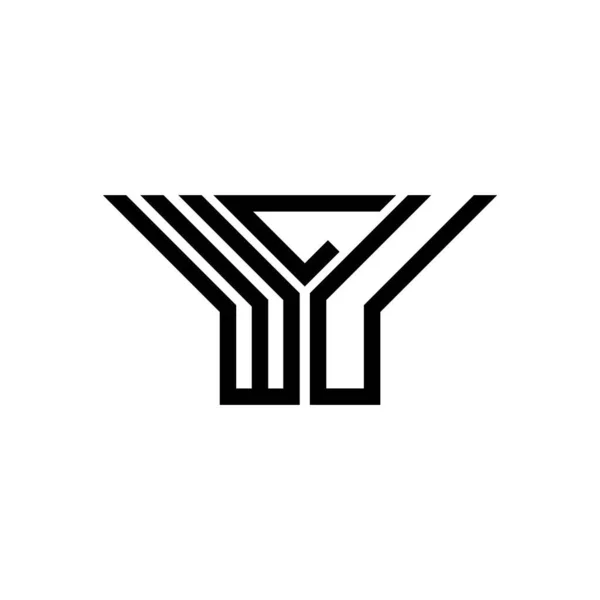 Diseño Creativo Del Logotipo Letra Wlu Con Gráfico Vectorial Logotipo — Vector de stock
