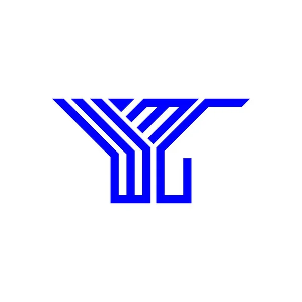 Wml Letter Logo Creative Design Vector Graphic Wml Simple Modern — Vetor de Stock