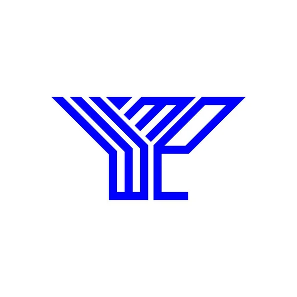 Wmp Письмо Логотип Креативный Дизайн Векторной Графикой Wmp Простой Современный — стоковый вектор