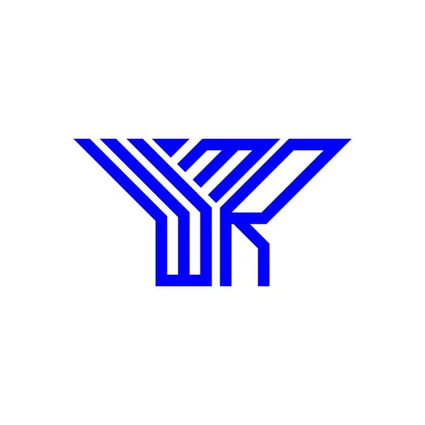 Wmr Буква Логотип Креативный Дизайн Векторной Графикой Wmr Простой Современный — стоковый вектор