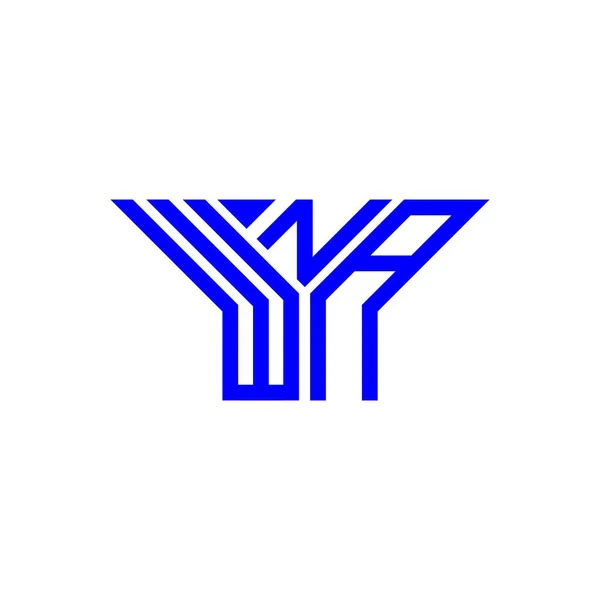 Wna Letter Logo Creative Design Vector Graphic Wna Simple Modern — Διανυσματικό Αρχείο