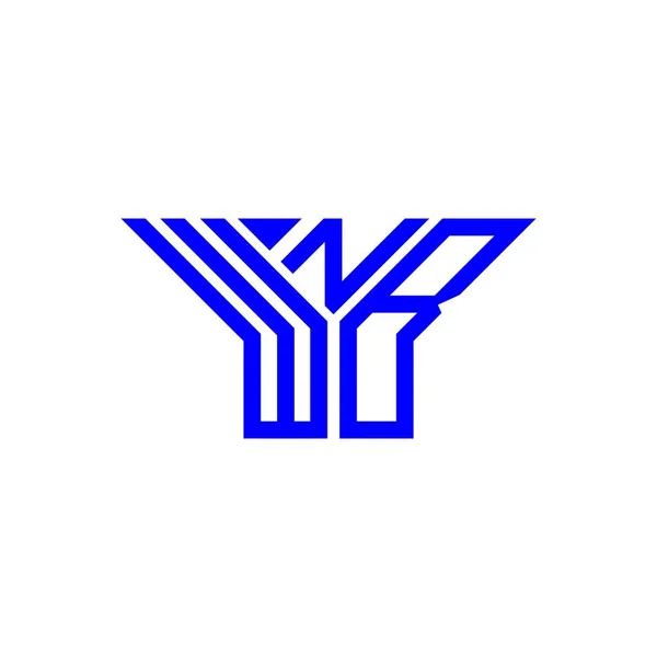 Wnb Літерний Логотип Творчий Дизайн Векторною Графікою Простий Сучасний Логотип — стоковий вектор