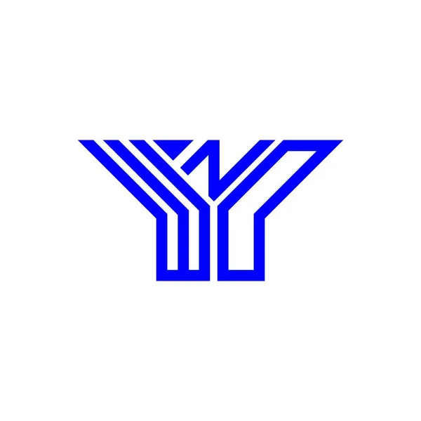 Wnd Letter Logo Creative Design Vector Graphic Wnd Simple Modern — Διανυσματικό Αρχείο