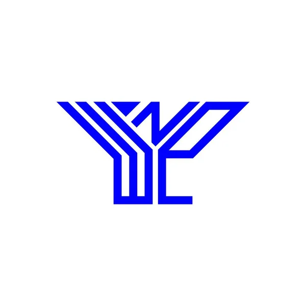 Wnp Буква Логотип Креативный Дизайн Векторной Графикой Wnp Простой Современный — стоковый вектор