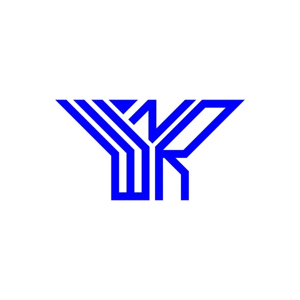 Логотип Літери Wnr Креативний Дизайн Векторною Графікою Wnr Простий Сучасний — стоковий вектор