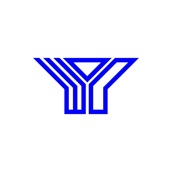Wod Letter Logo Creative Design Vector Graphic Wod Simple Modern — Vettoriale Stock