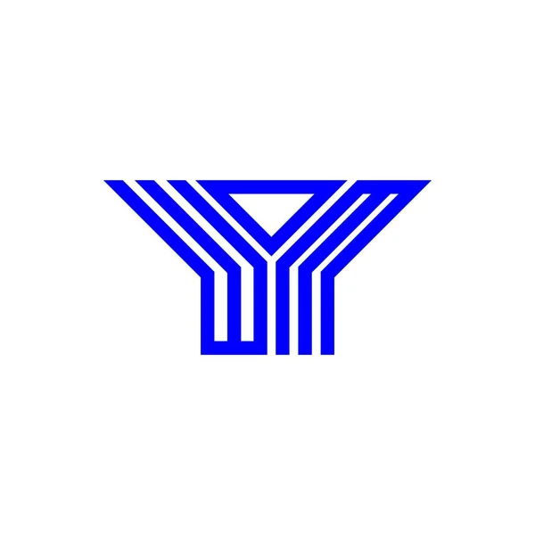 Wom Letter Logo Creative Design Vector Graphic Wom Simple Modern — Vetor de Stock