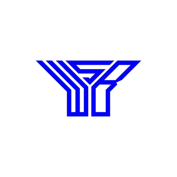 Wsb Літерний Логотип Творчого Дизайну Векторною Графікою Простий Сучасний Логотип — стоковий вектор