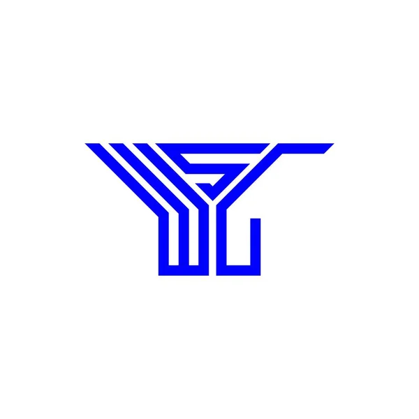 Wsl Letter Logo Creative Design Vector Graphic Wsl Simple Modern — Vetor de Stock