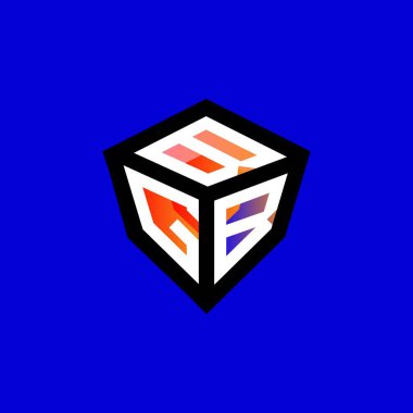 BGB harf logosu tasarımı vektör grafiği, BGB basit ve modern logo.