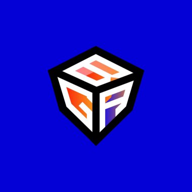BGA harfi logo yaratıcı tasarımı vektör grafik, BGA basit ve modern logo.