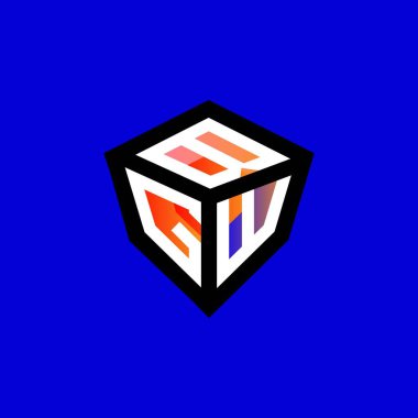 BGW harf logosu yaratıcı tasarım vektör grafik, BGW basit ve modern logo.