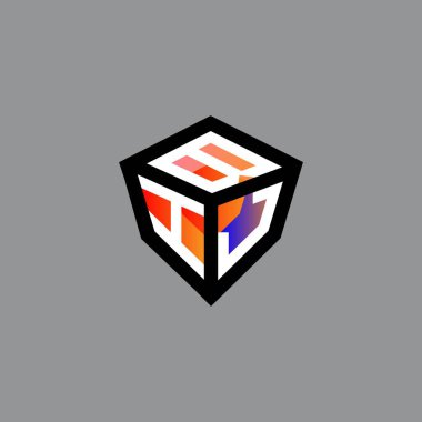 BIJ letter logo creative design with vector graphic, BIJ simple and modern logo.
