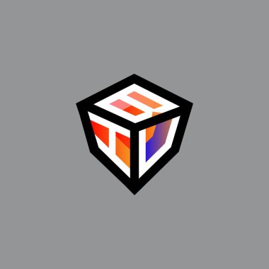 BIU harf logosu tasarımı vektör grafik, BIU basit ve modern logo.