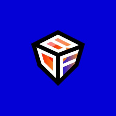 BOF harfi logo yaratıcı tasarımı vektör grafik, BOF basit ve modern logo.