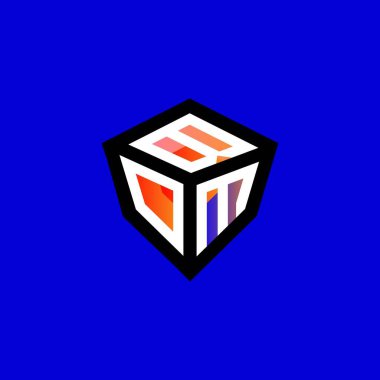 BOM harfi logo yaratıcı tasarımı vektör grafik, BOM basit ve modern logo.