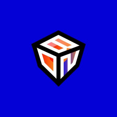 BON harfi logo yaratıcı tasarımı vektör grafik, BON basit ve modern logo.