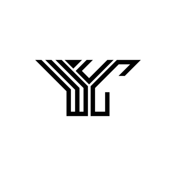 Wuc Буква Логотип Креативный Дизайн Векторной Графикой Wuc Простой Современный — стоковый вектор