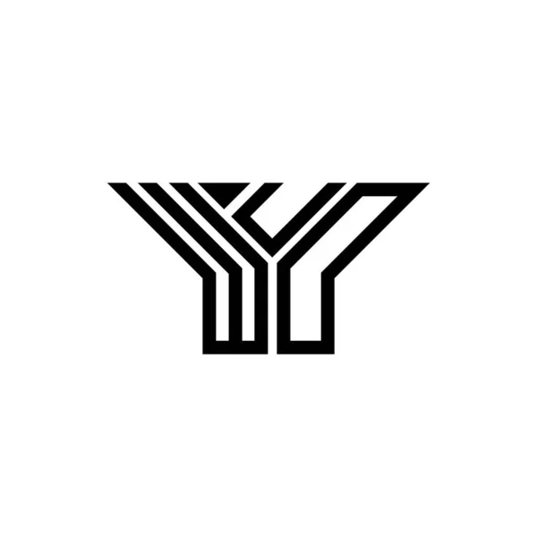 Буква Wud Креативный Дизайн Логотипа Векторной Графикой Простой Современный Логотип — стоковый вектор