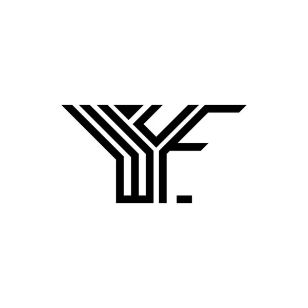 Wuf Letter Logo Creative Design Vector Graphic Wuf Simple Modern — Vetor de Stock