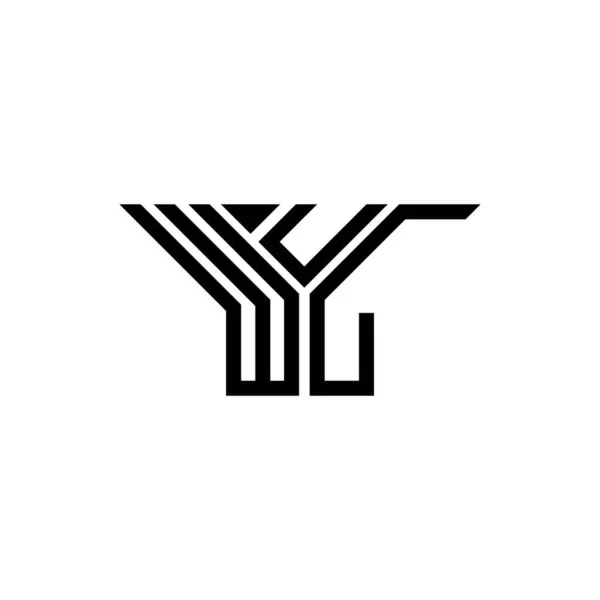 Wul Letter Logo Creative Design Vector Graphic Wul Simple Modern — Stock Vector