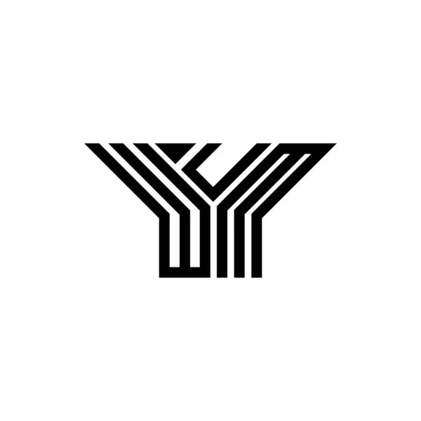 Логотип Wum Векторной Графикой Простой Современный Логотип Wum — стоковый вектор