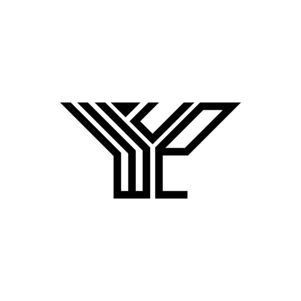 Wup Буква Логотип Креативный Дизайн Векторной Графикой Wup Простой Современный — стоковый вектор