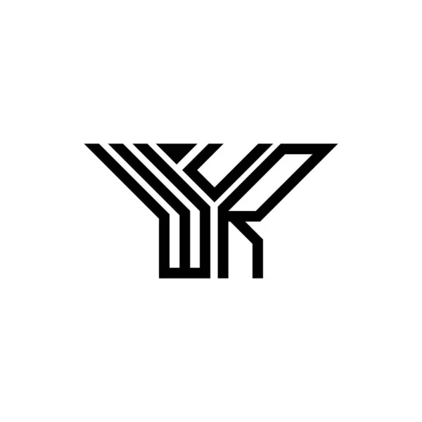 Логотип Літери Wur Креативний Дизайн Векторною Графікою Простий Сучасний Логотип — стоковий вектор