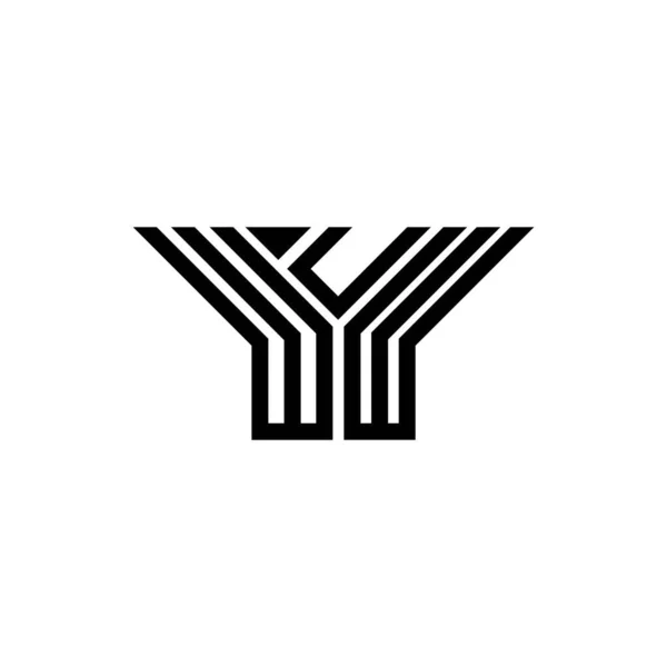 Wuw Letter Logo Creative Design Vector Graphic Wuw Simple Modern — Image vectorielle