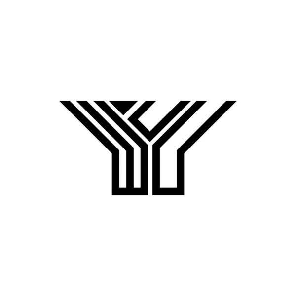 Wuu Letter Logo Creative Design Vector Graphic Wuu Simple Modern — Stockový vektor