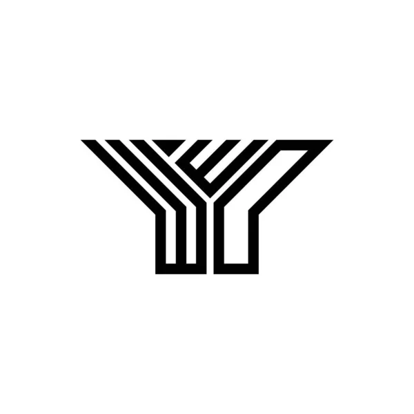 Wwd Letter Logo Creative Design Vector Graphic Wwd Simple Modern — Stok Vektör