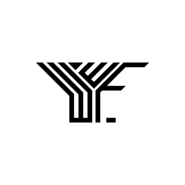 Wwf Letter Logo Creative Design Vector Graphic Wwf Simple Modern — Vetor de Stock