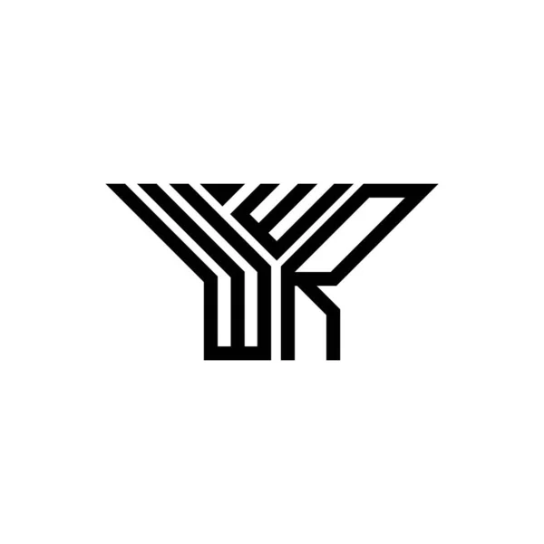 Wwr Letter Logo Creative Design Vector Graphic Wwr Simple Modern — Stock vektor