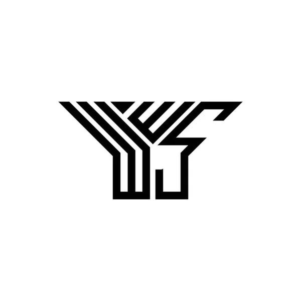 Wws Letter Logo Creative Design Vector Graphic Wws Simple Modern — Stok Vektör