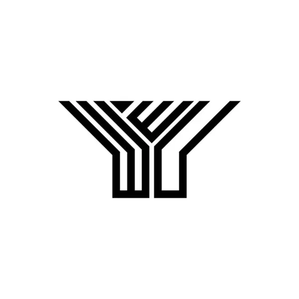 Wwu Letter Logo Creative Design Vector Graphic Wwu Simple Modern — Vettoriale Stock
