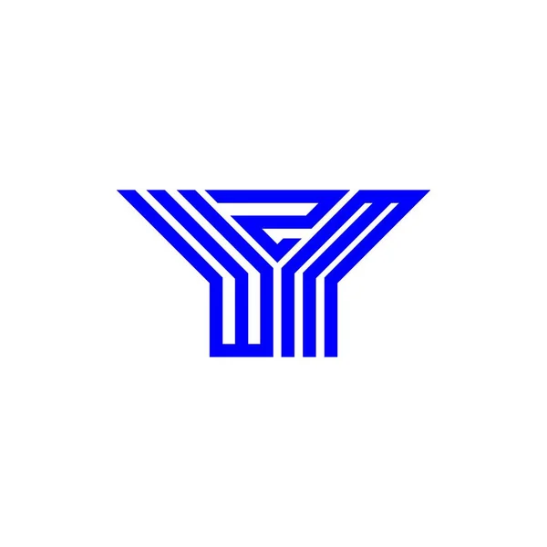 Wzm Letter Logo Creative Design Vector Graphic Wzm Simple Modern — Vetor de Stock